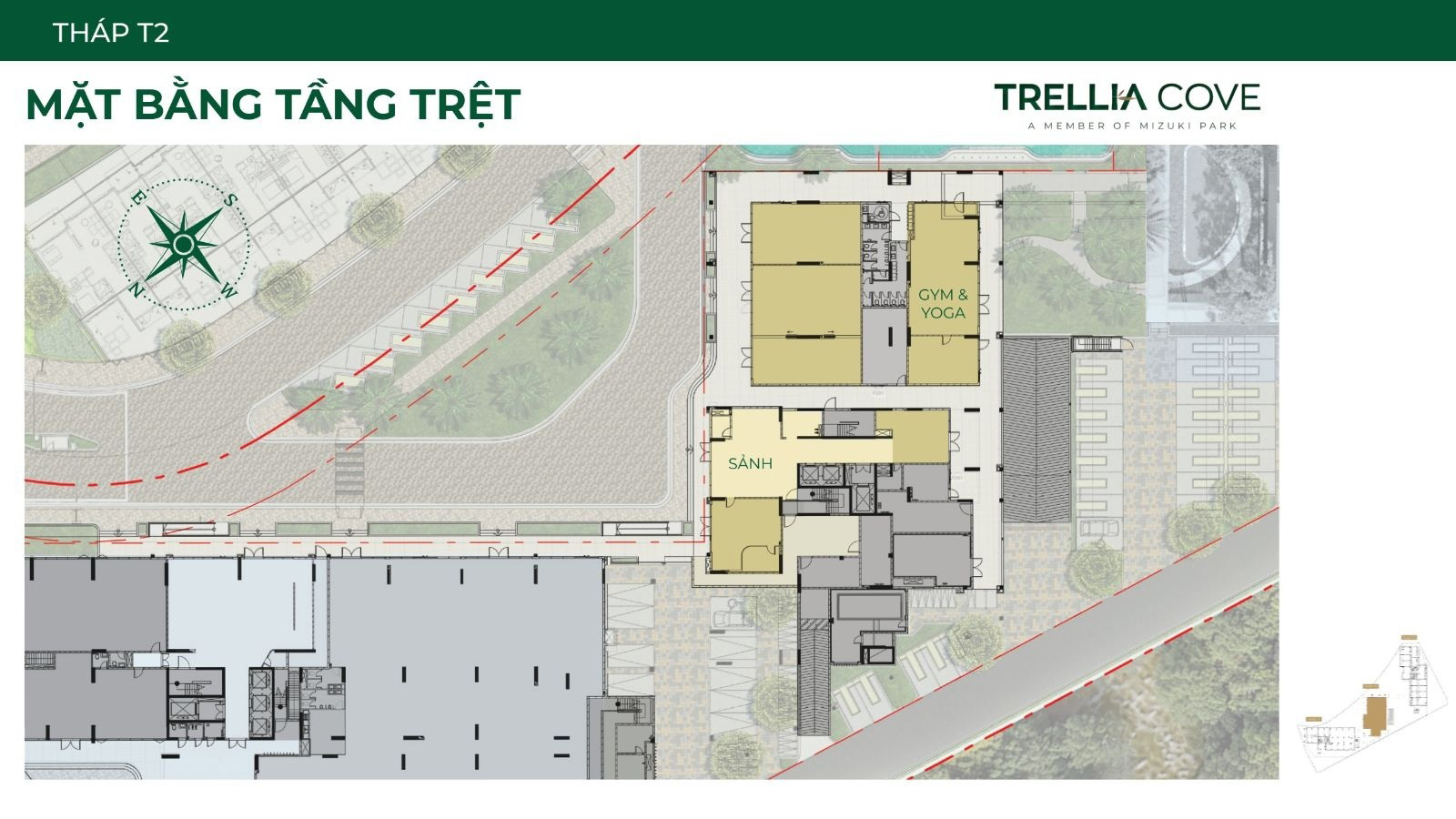 Mặt bằng dự án Trellia Cove Mizuki Park