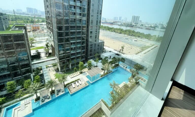 Căn hộ cho thuê Empire City toà Tilia 2 phòng ngủ view sông nội thất đẹp