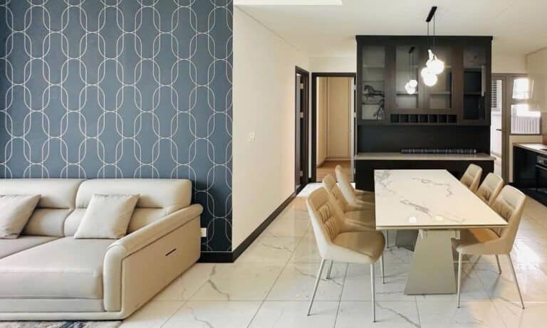 Căn 2 phòng ngủ cho thuê Empire City lầu cao Linden nội thất đủ view L81