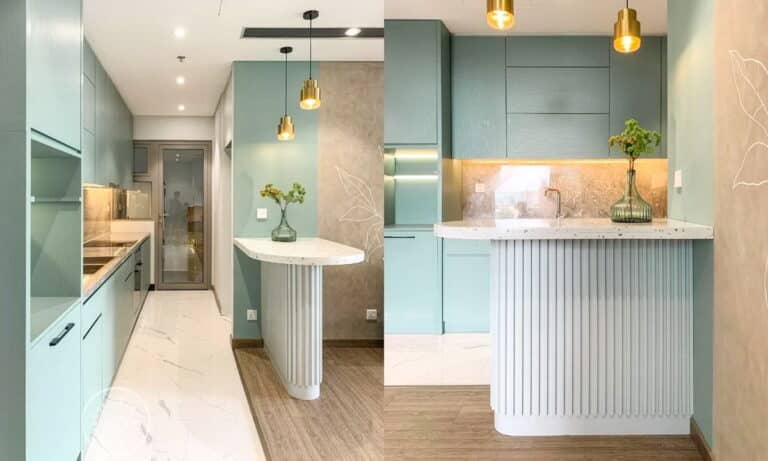 Cho thuê căn hộ Empire City 1 phòng ngủ view hồ bơi toà Tilia nhà đẹp