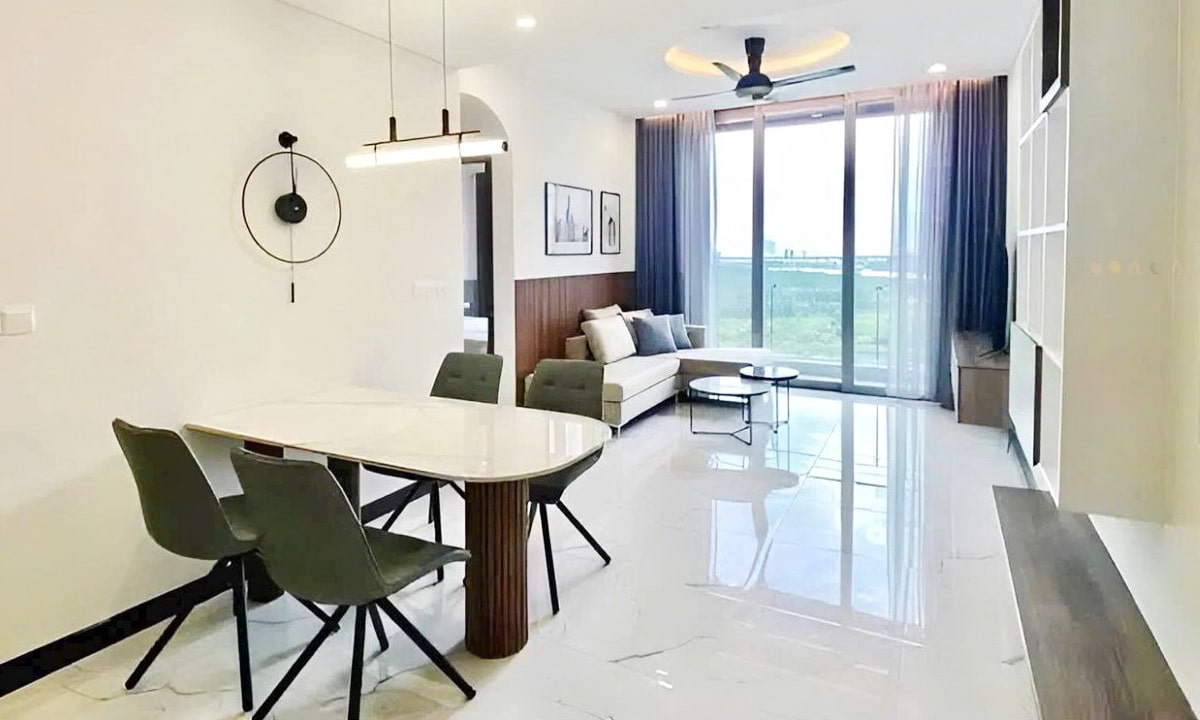 Cho thuê căn hộ Empire City 1 phòng ngủ view sông block Tilia đầy đủ nội thất