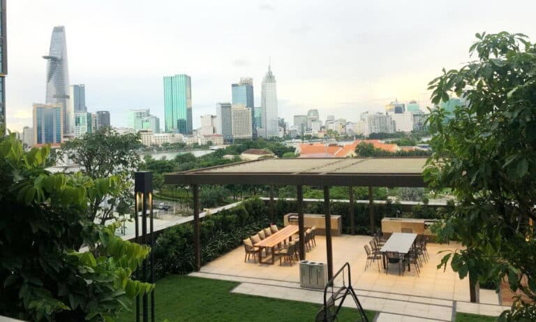 Empire City 1 phòng ngủ cho thuê căn hộ Linden nội thất đầy đủ view quận 1