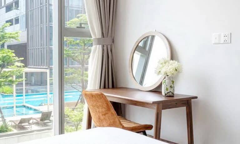 Cho thuê căn hộ Empire City 1 phòng ngủ view hồ bơi khu Tilia full nội thất