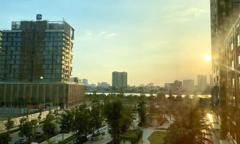 Cho thuê Empire City 1 phòng ngủ Linden nhà đẹp có sân vườn view Bitexco