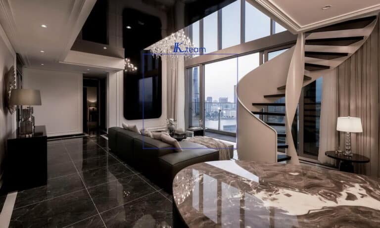 Căn duplex Empire City cho thuê tháp Tilia nội thất đẹp 4 phòng ngủ view sông