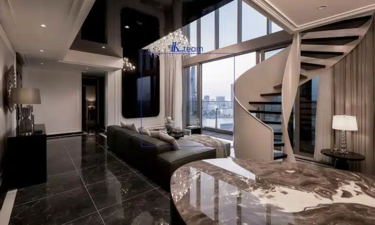 Căn duplex Empire City cho thuê tháp Tilia nội thất đẹp 4 phòng ngủ view sông