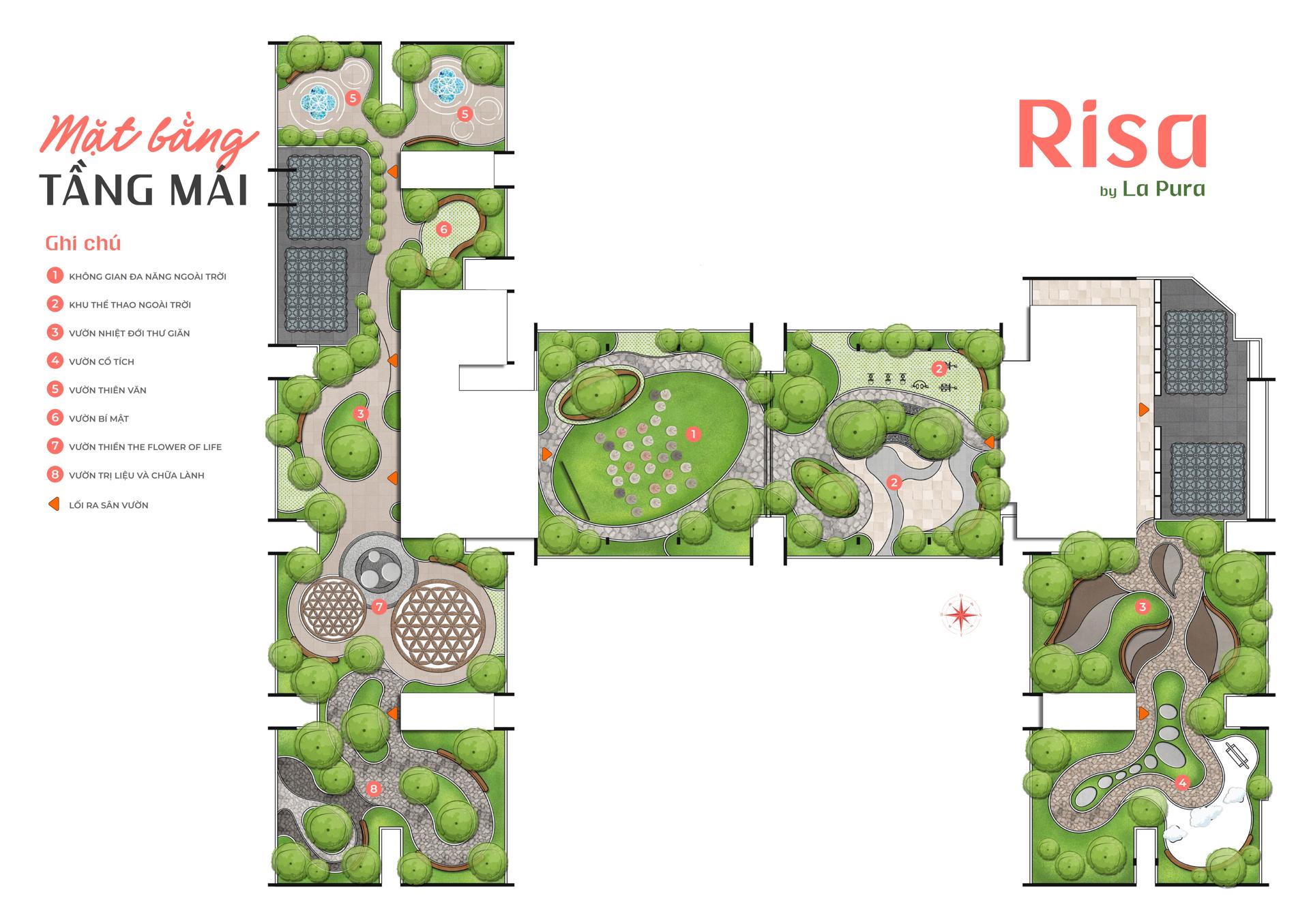 Mặt bằng Tòa Risa dự án La Pura: Thiết kế tối ưu cho gia đình trẻ