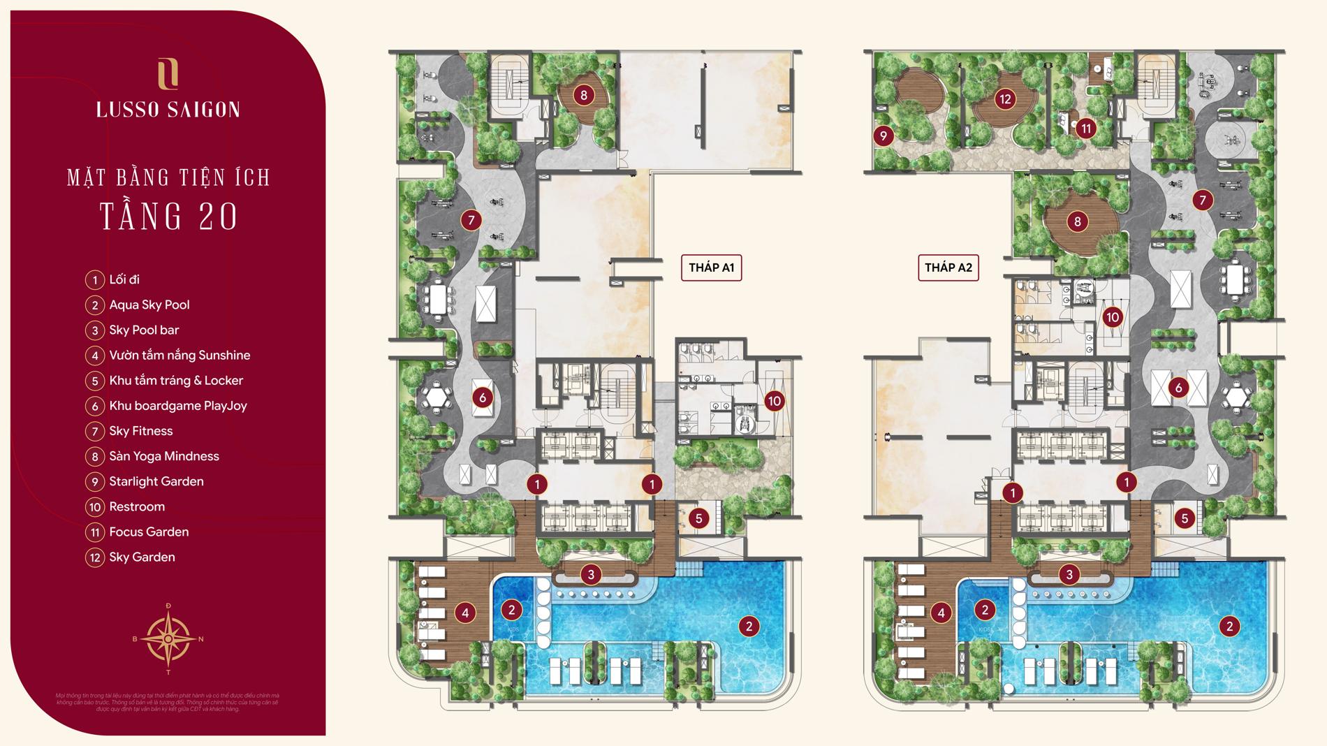 Mặt bằng căn hộ Lusso Saigon – Phân tích thiết kế và diện tích