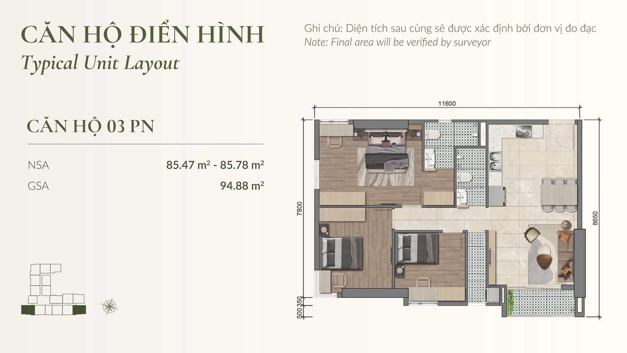 Mặt bằng căn hộ Legacy 66 chi tiết layout & thiết kế tối ưu