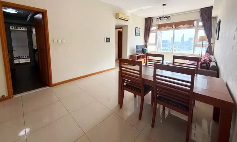 Saigon Pearl toà Ruby căn hộ 2 phòng ngủ cho thuê đầy đủ nội thất view sông
