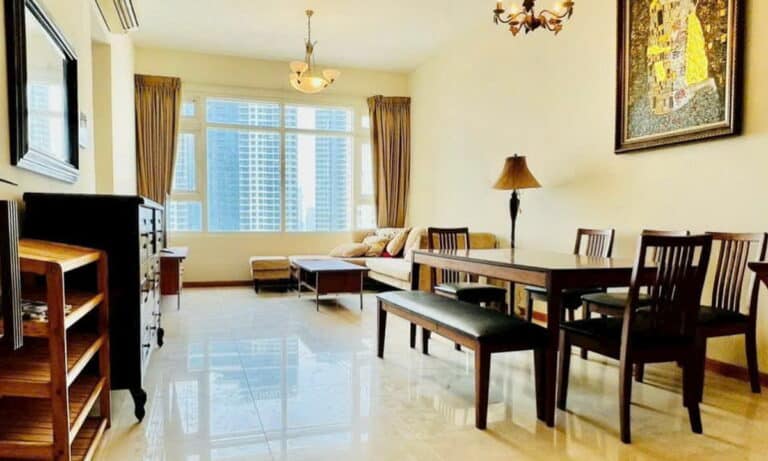Saigon Pearl tháp Ruby cho thuê 2 phòng ngủ lầu cao đủ nội thất view sông