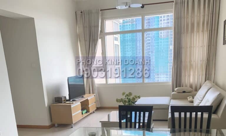 Saigon Pearl toà Topaz căn 2 phòng ngủ cho thuê đủ nội thất view sông giá tốt