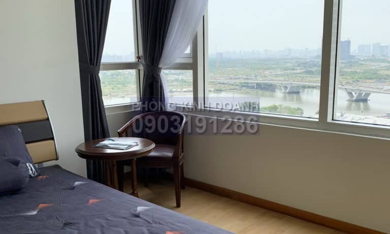 Saigon Pearl toà Topaz căn 2 phòng ngủ cho thuê đủ nội thất view sông giá tốt