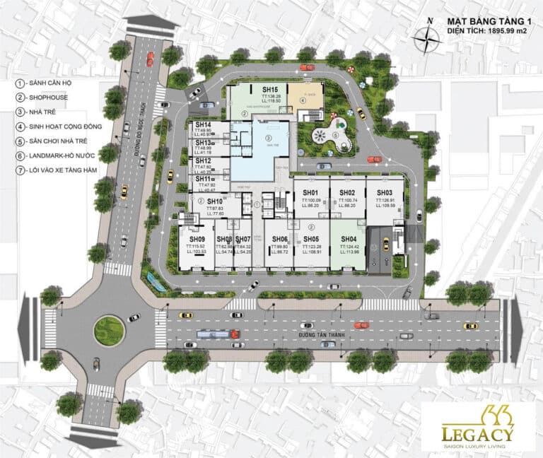 Mặt bằng căn hộ Legacy 66 chi tiết layout & thiết kế tối ưu