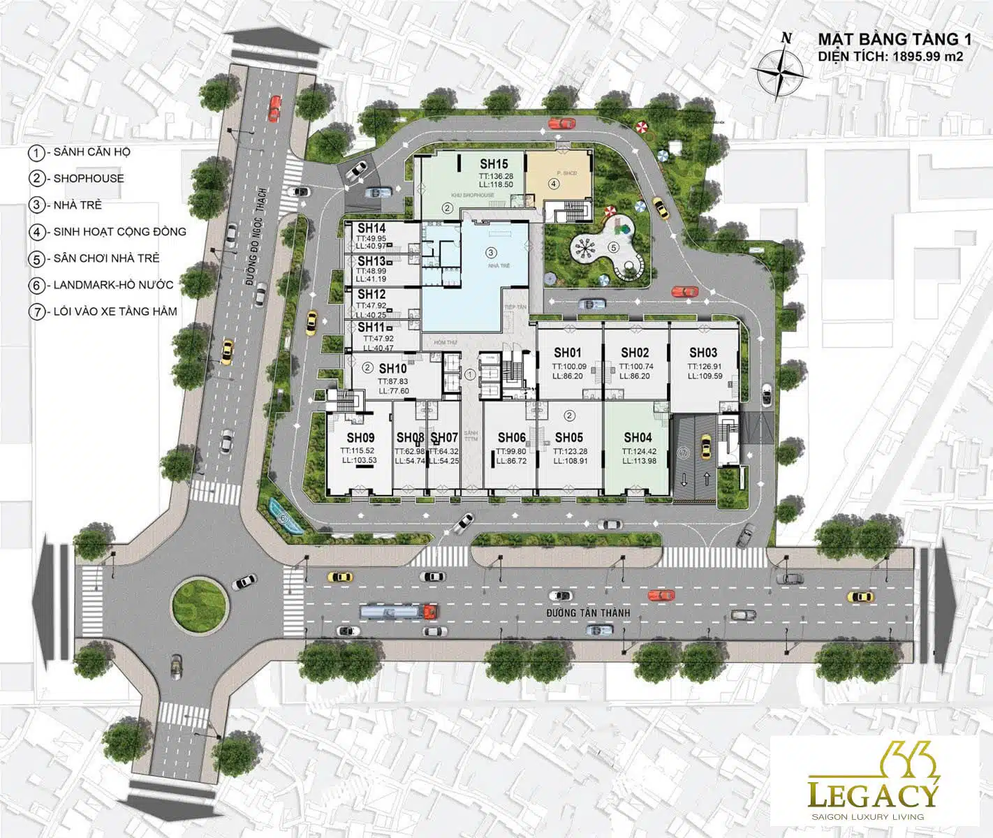 Mặt bằng căn hộ Legacy 66 chi tiết layout & thiết kế tối ưu