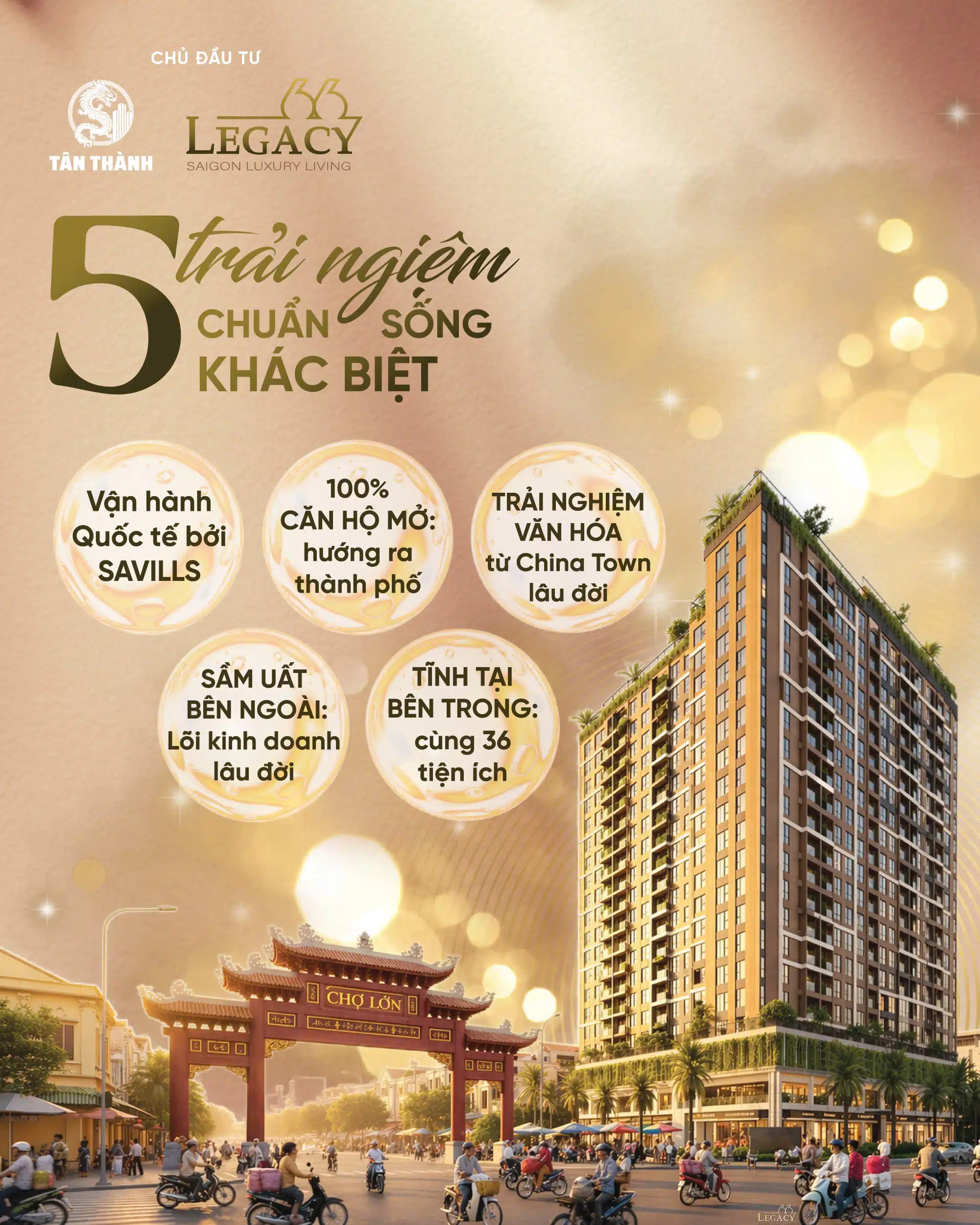 5 Trải Nghiệm sống khác biệt Tại Legacy 66 Tân Thành