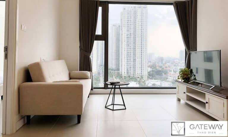 Gateway Thảo Điền cho thuê căn hộ 1 phòng ngủ full nội thất view thoáng đẹp
