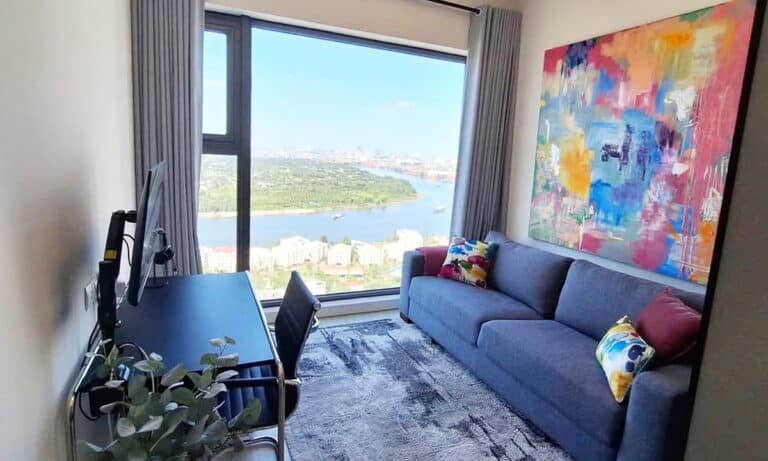 Gateway Thảo Điền bán căn hộ 97m 2 phòng ngủ lầu cao nhà đẹp view sông