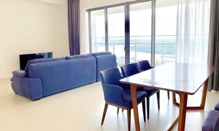 Gateway Thảo Điền 3 phòng ngủ cho thuê view sông tầng cao có nội thất