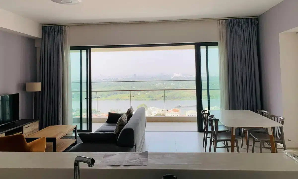 Gateway Thảo Điền bán căn hộ 3 phòng ngủ view sông tầng cao đủ nội thất