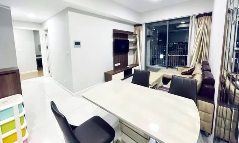Masteri An Phú căn hộ 2 phòng ngủ cho thuê nội thất đẹp lầu cao view quận 1