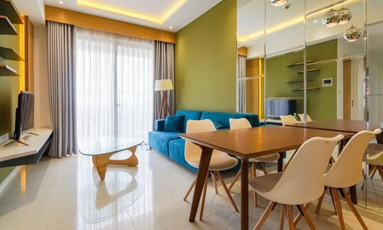Masteri An Phú cho thuê căn hộ 2 phòng ngủ lầu cao nội thất đẹp view mát