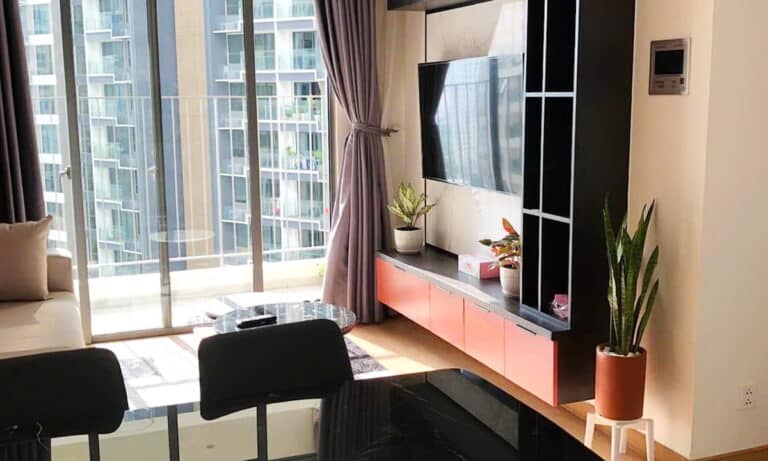 Masteri An Phú cho thuê căn hộ 2 phòng ngủ block B đủ nội thất view mát