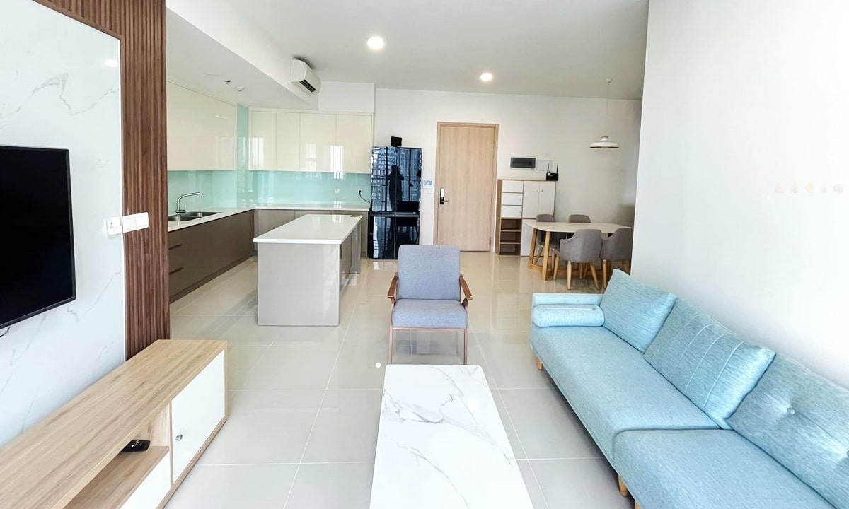 Estella Heights cho thuê căn hộ 2 phòng ngủ có đầy đủ nội thất view sông