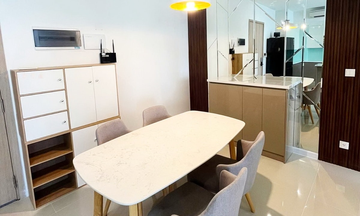Estella Heights cho thuê căn hộ 2 phòng ngủ có đầy đủ nội thất view sông