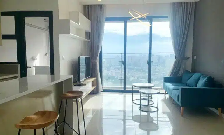 Estella Heights căn hộ 2 phòng ngủ bán nội thất đầy đủ lầu cao view L81 đẹp
