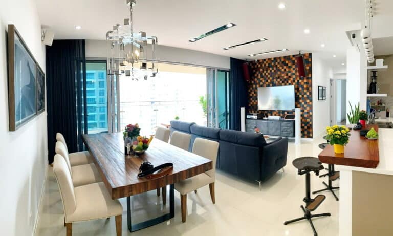 Estella Heights cho thuê căn hộ 4 phòng ngủ đẹp view nội khu thoáng mát