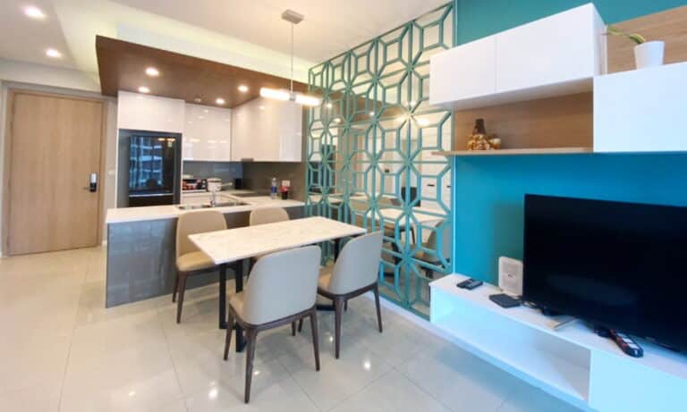 Estella Heights cho thuê căn hộ 1 phòng ngủ đầy đủ nội thất view hồ bơi mát