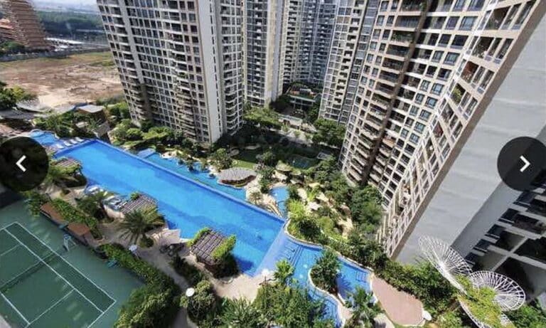 Estella Heights cho thuê căn hộ 3 phòng ngủ rộng có nội thất view hồ bơi