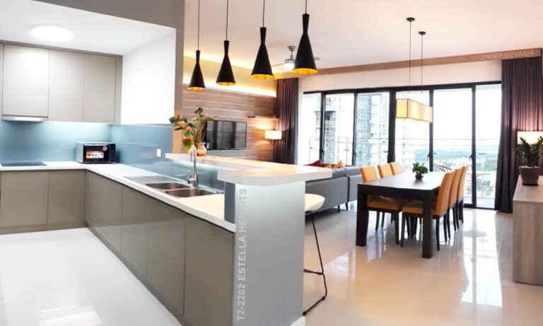 Estella Heights cho thuê căn hộ 4 phòng ngủ rộng có nội thất đẹp tầng 22
