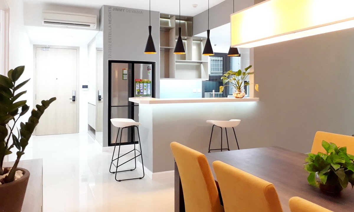 Estella Heights cho thuê căn hộ 4 phòng ngủ rộng có nội thất đẹp tầng 22