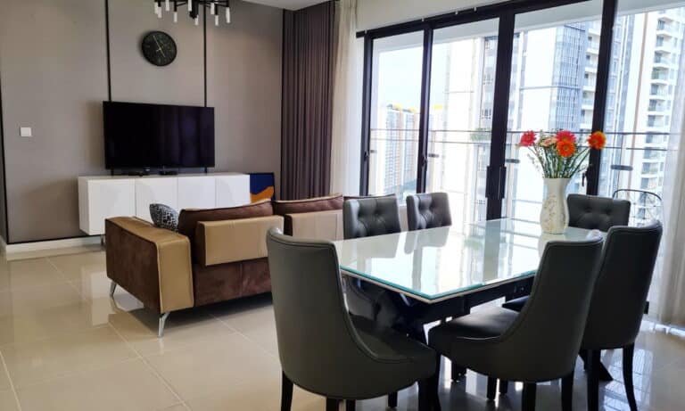 Estella Heights cho thuê căn hộ 4 phòng ngủ rộng nội thất cao cấp tầng 25
