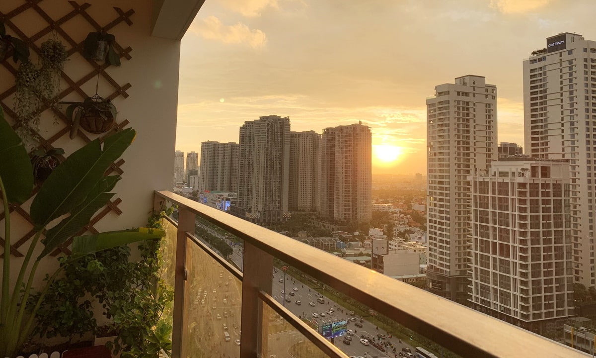 Estella Heights căn hộ 1 phòng ngủ bán nhà trống lầu cao view thoáng mát