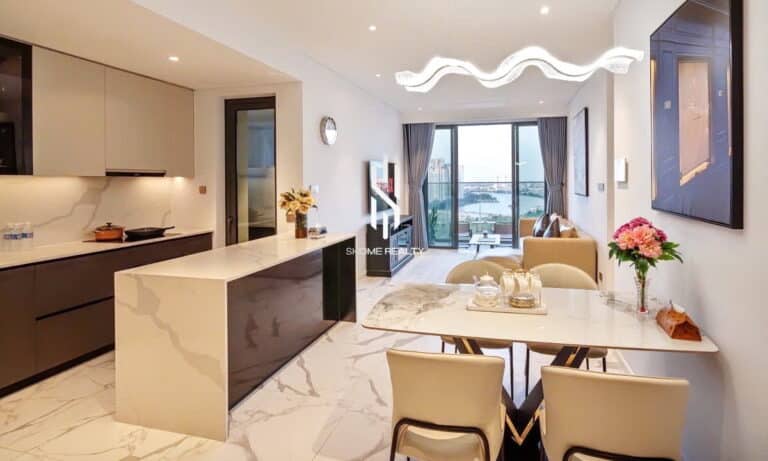 The Metropole khu Crest 2 phòng ngủ cho thuê nội thất đẹp lầu cao thoáng