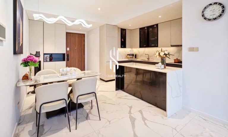 The Metropole khu Crest 2 phòng ngủ cho thuê nội thất đẹp lầu cao thoáng