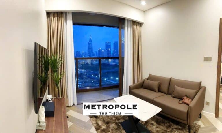 The Metropole khu Galleria căn 1 phòng ngủ cho thuê nội thất đẹp lầu cao