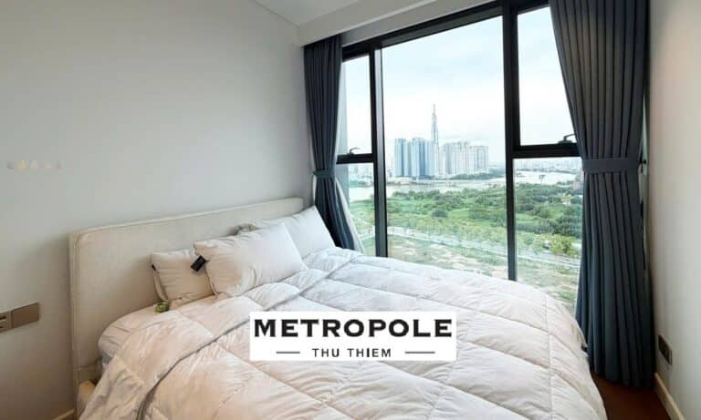 The Metropole khu Crest cho thuê căn 2 phòng ngủ nhà đẹp lầu cao view L81