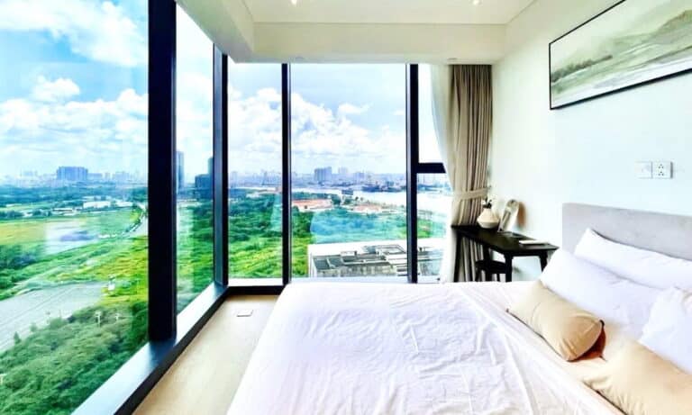 The Metropole khu Opera 2 phòng ngủ cho thuê lầu cao view sông có nội thất