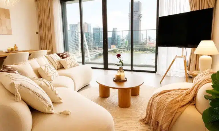 The Metropole Crest bán căn 3 phòng ngủ nhà đẹp lầu cao view sông thoáng