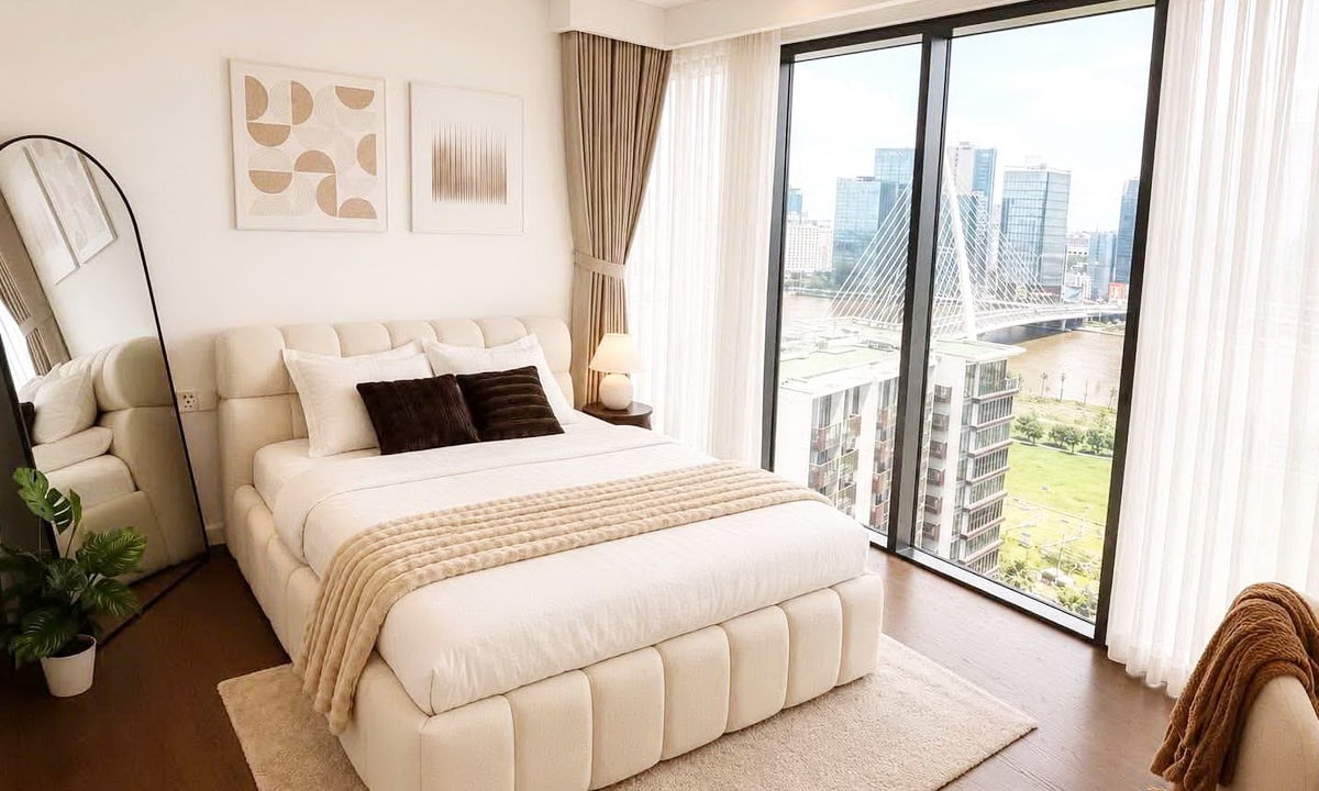 The Metropole Crest bán căn 3 phòng ngủ nhà đẹp lầu cao view sông thoáng