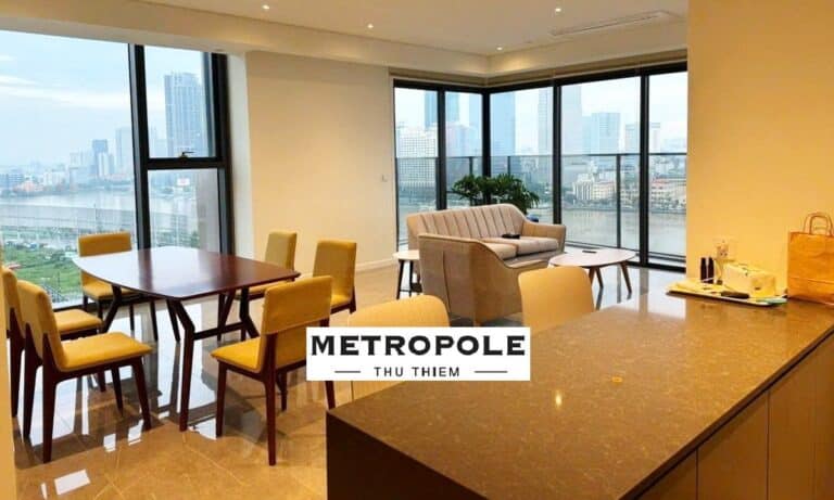 The Metropole Opera cho thuê căn hộ 4 phòng ngủ nội thất đẹp view sông