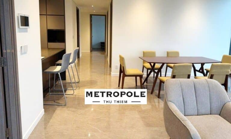 The Metropole Opera cho thuê căn hộ 4 phòng ngủ nội thất đẹp view sông