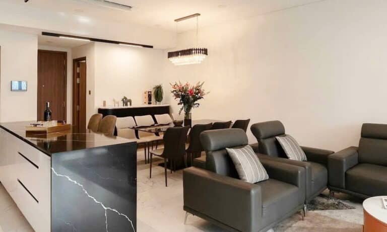 The Metropole Galleria cho thuê căn hộ 4 phòng ngủ full nội thất view sông