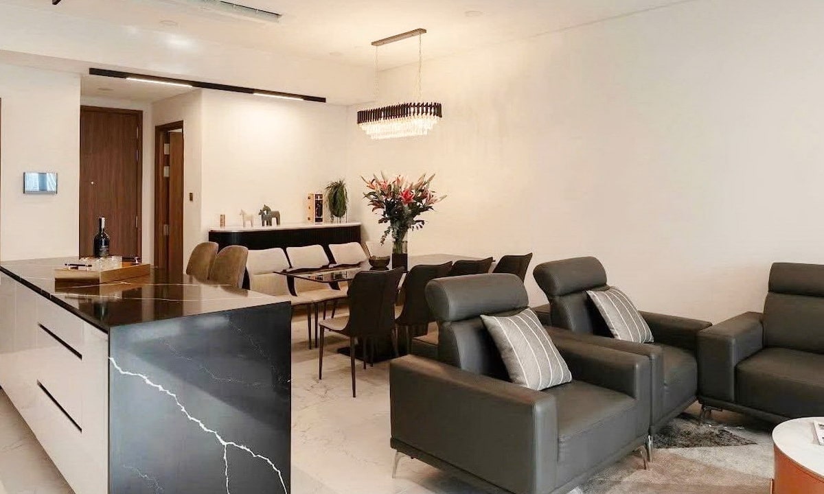 The Metropole Galleria cho thuê căn hộ 4 phòng ngủ full nội thất view sông