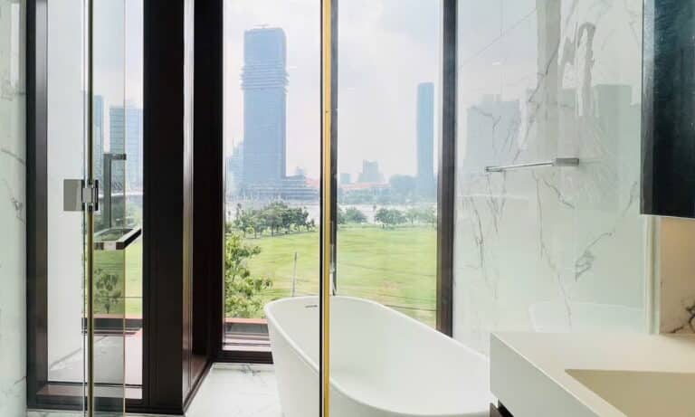 The Metropole Galleria bán căn hộ 4 phòng ngủ nhà trống view sông đẹp