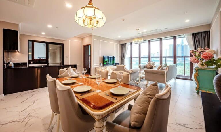 The Metropole Galleria 3 phòng ngủ cho thuê nội thất sang trọng view L81
